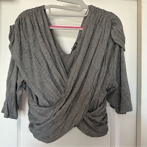Gray Women's Crop Top size XL